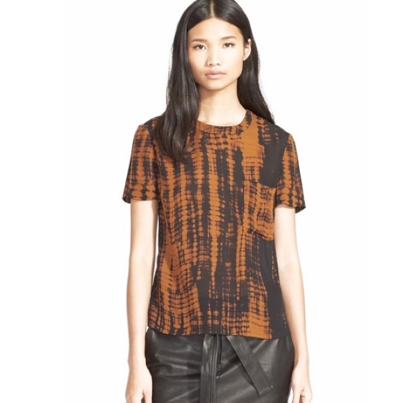 ALC 100% silk black & copper top size 2 - Picture 2 of 8